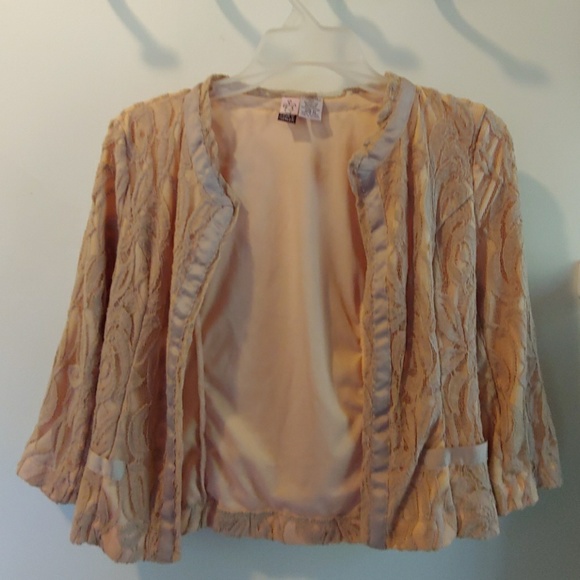 Pink Lace and Ribbon Blazer - Picture 1 of 4